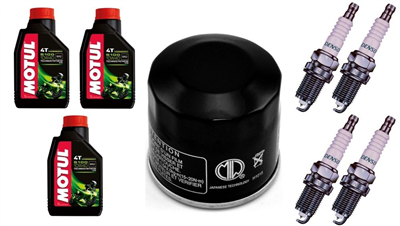 YAMAHA YZF-R6 600 2006-2015 olej MOTUL 5100 + filtr HF204 + świece U31ETR-31289