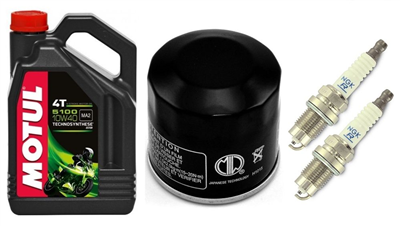 YAMAHA XVS 950 MIDNIGHT STAR 2009-2015 olej + filtr HF204 + świece CPR7EA-9-31296