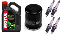 YAMAHA FJR 1300 A AE AS 2001-2012 olej + filtr HF148 + świece U24ESR-N x4-31306