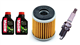YAMAHA YP 125 R X-MAX 2006-2014 olej MOTUL + filtr HF141 + świeca U27ESR-N-31316