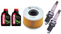 HONDA CM 250 T 1981-1985 olej MOTUL 5100 + filtr HF111 + świece X27ESR-U-31321