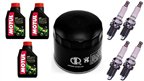 HONDA VT 500 C SHADOW 1983-1987 olej MOTUL + filtr HF202 + świece X24EPR-U9