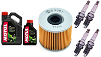 SUZUKI GSX 1100 E / T / X 1980-1987 olej + filtr HF133 + świece X24ESR-U-31409