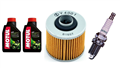 YAMAHA SR 250 H J F SE TH 1979-2009 olej + filtr HF145 + świeca W22EPR-U-31426