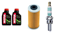 BMW G 450 X 2008-2012 olej MOTUL 5100 4T 10W40 + filtr HF611 + świeca IU27A-31723