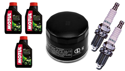 BMW F 650 F650 GS / GS SE 2008-2012 olej + filtr HF160 + świece XU24EPR-U-31727