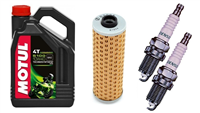 BMW R100 GS 86- R 94- RS 85- RT 87-95 olej + filtr HF161 + świece W20EPR-U-31746