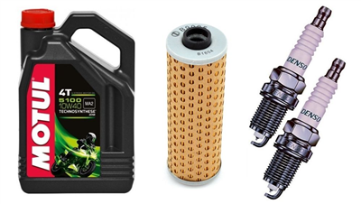 BMW R100 GS 86- R 94- RS 85- RT 87-95 olej + filtr HF161 + świece W20EPR-U-31746