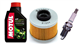 BMW C1 125 / C1 200 2000-2005 olej MOTUL + filtr HF185 + świeca U24ESR-NB-31761