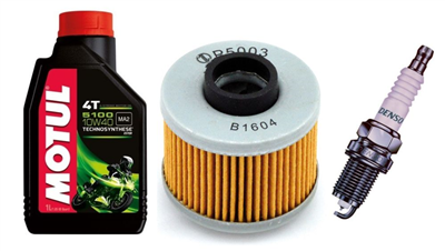 BMW C1 125 / C1 200 2000-2005 olej MOTUL + filtr HF185 + świeca U24ESR-NB-31761