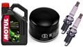 APRILIA SL 750 SHIVER ABS 2007-2014 olej + filtr HF565 + świece U22ETR-31797