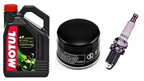 KYMCO MXU 500 QUAD 2006-2012 olej MOTUL + filtr HF147 + świeca U22ESR-N