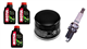 KYMCO X-CITING 500 RI 2007-2013 olej MOTUL + filtr HF147 + świeca U22ESR-N-31817