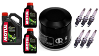 TRIUMPH ROCKET III 2300 2003-2014 olej + filtr HF204 + świece X24EPR-U9-31829