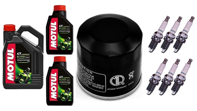 TRIUMPH ROCKET III 2300 2003-2014 olej + filtr HF204 + świece X24EPR-U9-31829