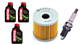 SUZUKI LT-Z 400 K QUADSPORT 2002-2014 olej + filtr HF139 + świeca U22ESR-N-31849