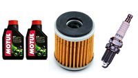 YAMAHA YFM 250 RAPTOR 2008-2013 olej MOTUL + filtr HF140 + świeca X22ESR-U