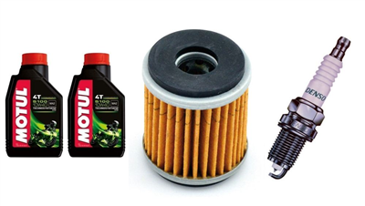 YAMAHA YFM 250 RAPTOR 2008-2013 olej MOTUL + filtr HF140 + świeca X22ESR-U-31852