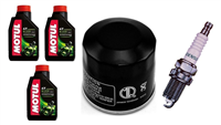 YAMAHA YFM 350 GRIZZLY WOLVERINE 06- olej + filtr HF204 + świeca X24ESR-U-31853