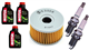 SUZUKI DR 800 S BIG 1988-2000 olej MOTUL + filtr HF137 + świece X27EPR-U9-31932