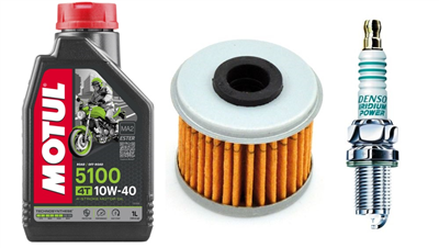 HONDA CRF 450 R 2002-2008 X 2005-2018 olej + filtr HF116 + świeca IK24-95125