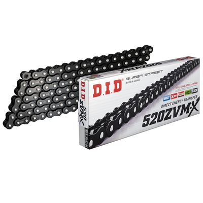 CZARNY ŁAŃCUCH NAPĘDOWY DID 520ZVMX BK&BK 118 OGNIW-108224