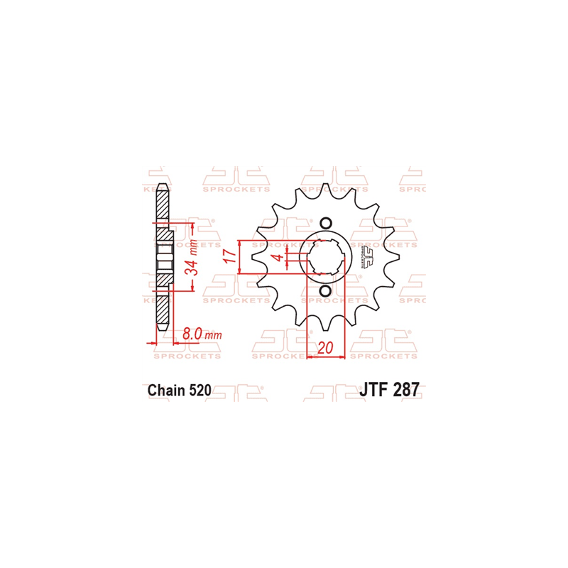 JT JTF287.13 ZĘBATKA PRZÓD-108049
