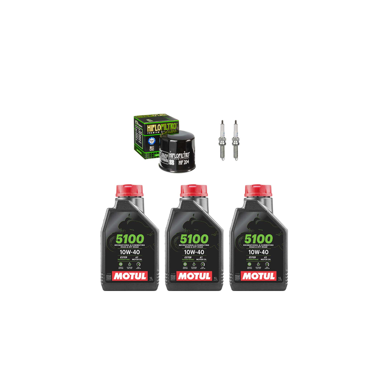 Yamaha FZ-07 MT-07 14- MTT690 Tracer 7 700 2021-2026 olej + filtr + świece-108725
