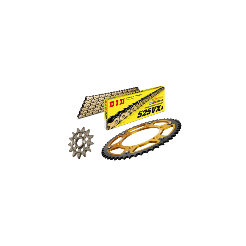 SUZUKI DL1000 V-STROM 2002-2010 zestaw napęd-owy SUPERSPROX ZŁOTY DID525VX3-62205