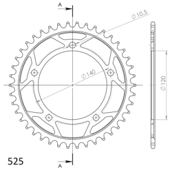 SUZUKI DL 1000 V-STROM 02-10 zestaw napęd-owy SPX-41484